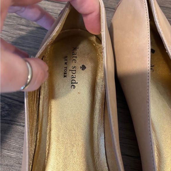 Kate Spade Women’s Nude Beige / Green Ballet Flats Size 9.5 - Picture 5 of 5